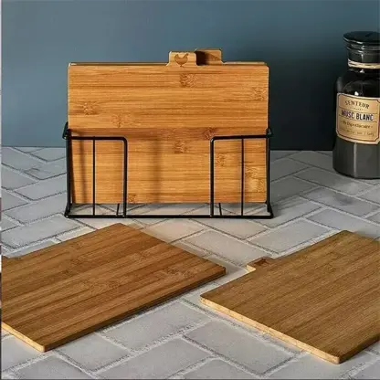 ChopZone™ Set di taglieri in bambù multifunzionali