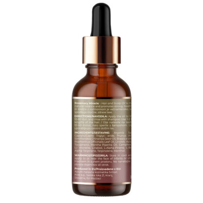 Olio rinforzante per cuoio capelluto e capelli Rosemary Miracle (30 ml)