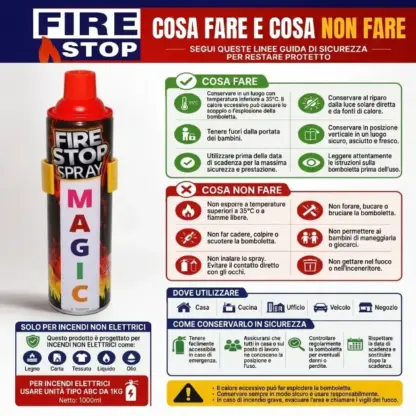 SafeSpray™ spray estintore – 1000 ml
