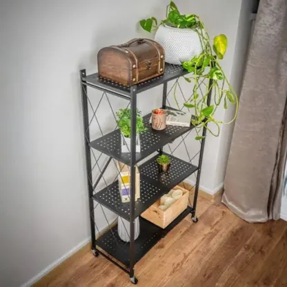 StackMax™ scaffale metallico pieghevole – 4 livelli