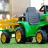 FarmRider™ trattore elettrico cavalcabile per bambini con rimorchio