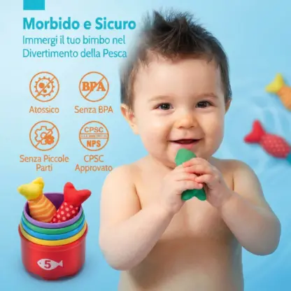 HookaPlay™ gioco Montessori di pesca e classificazione per bambini-middle