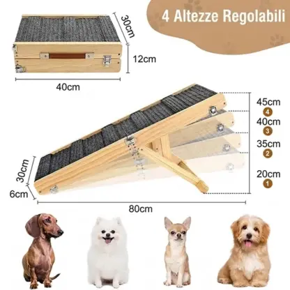 PawClimb™ rampa per cani pieghevole e regolabile-middle