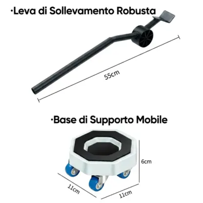 FurnyFlex™ set di rotelle per trasporto mobili-middle