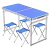 CampMate™ Tavolo da campeggio pieghevole in alluminio con 4 sedie