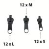 Kit 36 pezzi per la riparazione delle cerniere ZipZap
