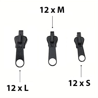 Kit 36 pezzi per la riparazione delle cerniere ZipZap