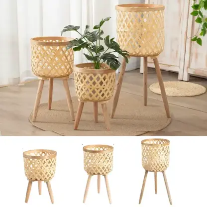 RattanBloom™ δαπέδου ρατάν ανθοδοχεία