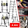 LadMax™ αλουμινένια τηλεσκοπική αναδιπλούμενη σκάλα 220-440 εκ.