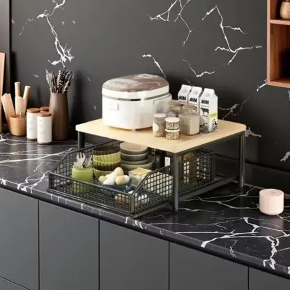 WoodyDraw™ εργονομικός οργανωτής πάγκου με συρτάρι