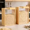 ClearGrain™ ακρυλικό βάζο αποθήκευσης με ξύλινο καπάκι (3 τεμ.)