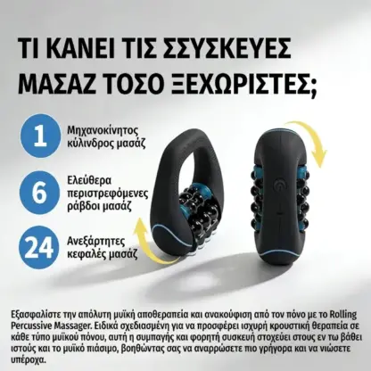 RolloMax™ ηλεκτρικό ρολό μασάζ σώματος