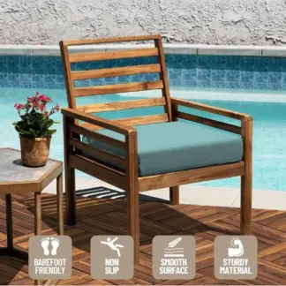 WoodyTile™ Isprepletene pločice za terasu od punog drva - 12 komada (30x30cm) = 1,08 m²