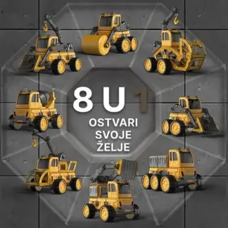 MagnaFleet™ 8 u 1 komplet magnetnih pločica za sastavljanje