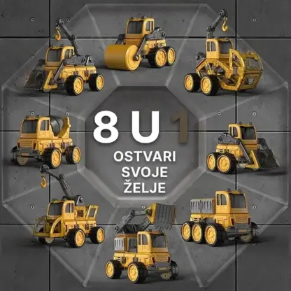 MagnaFleet™ 8 u 1 komplet magnetnih pločica za sastavljanje