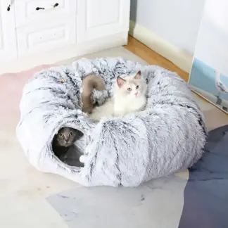 PurrCave™ podesivi okrugli pahuljasti tunel za mačke