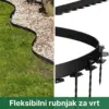 EasyBorder™ plastična ogradica za travnjak s čavlima - 10m