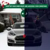 SantaRide™ Božićni komplet za ukrašavanje automobila s motivom kišnog jelena i svjetlima