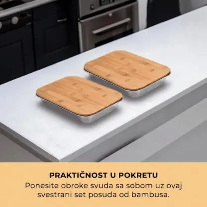 ChopStar™ bambusova daska za rezanje s ladicama