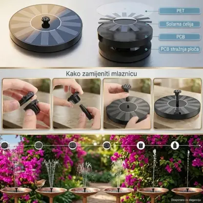 SunStream™ solarna fontana za vodu