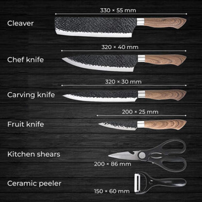 Set kuhinjskih noževa od nehrđajućeg čelika Jerome