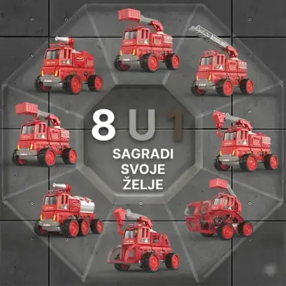 MagnaFleet™ 8 u 1 komplet magnetnih pločica za sastavljanje