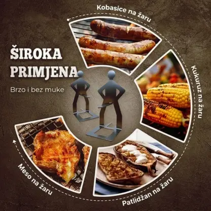 GrillBoyz™ smiješni držači za BBQ kobasice – 3 kom