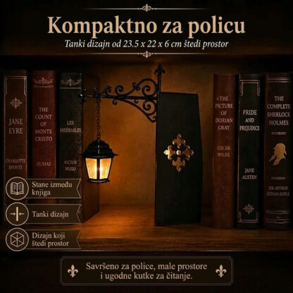 ShelfWisp™ svjetiljka duh za police s knjigama – 2 kom