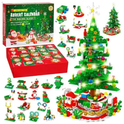 MerryGlow™ LED set adventskih kalendara s božićnim drvcem