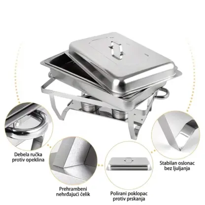 BuffetPro™ dvostrana chafing posuda-middle