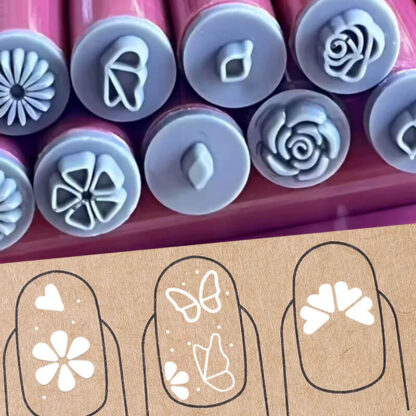 Set pečata za nokte NailCraft™ (15 kom.)-middle