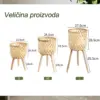 RattanBloom™ samostojeći cvjetnjaci od ratana-middle