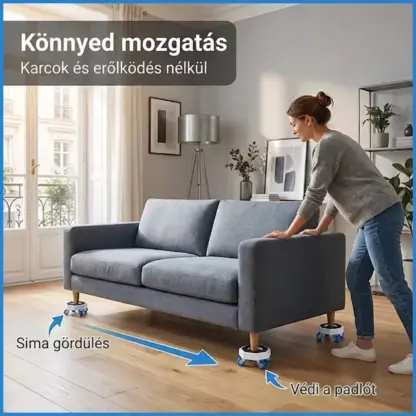 FurnyFlex™ bútorszállító görgőkészlet