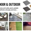 DeckLock™ egymásba illeszthető PVC fa utánzatú padlólapok – 12x (30x30cm) = 1,08 m²