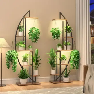 MoonFlower™ hold alakú növénytartó állvány világítással