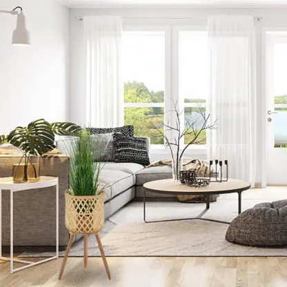 RattanBloom™ álló rattan virágcserép