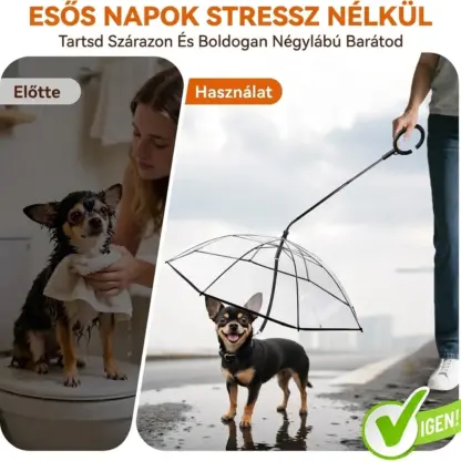 PawBrella™ állítható kutyapóráz ernyő