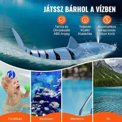 JawHunter™ nagy fehér cápa távirányítós játék