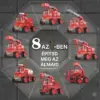 MagnaFleet™ 8 az 1-ben mágneses építőlap építődoboz