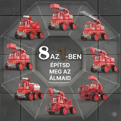 MagnaFleet™ 8 az 1-ben mágneses építőlap építődoboz