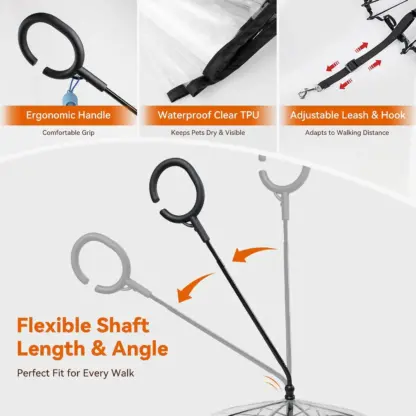 PawBrella™ állítható kutyapóráz ernyő