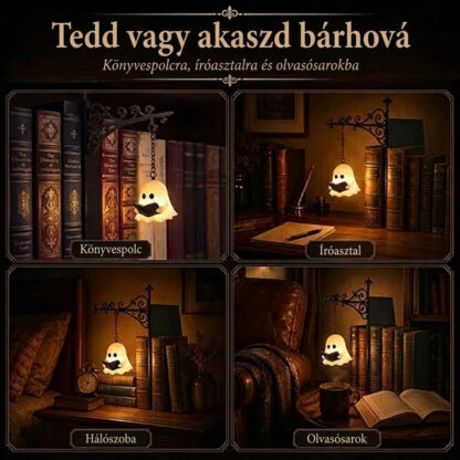 ShelfWisp™ bookshelf ghost lantern – 2 pcs