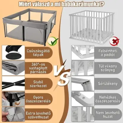 NestPlay™ foldable baby playpen (127 x 127 cm)