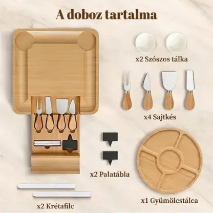 Plattera™ sajt- és felvágottas tál szett-middle