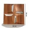 Reflectiva™ 3D PVC tükör falpanel 50 x 50 cm - 8 csomagban-middle