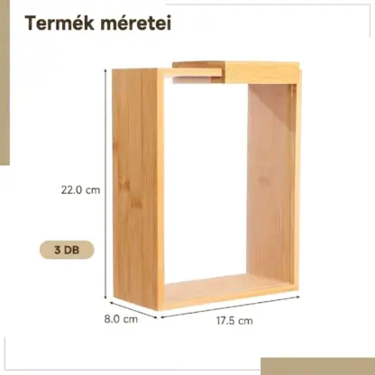 ClearGrain™ fa és akril tároló tégely (3 db)-middle