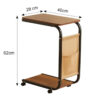DeskCart™ C-alakú mobil asztal-middle