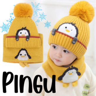 Berretto e sciarpa per bambini Pingu