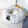 Tunnel per gatti rotondo e soffice PurrCave™ regolabile