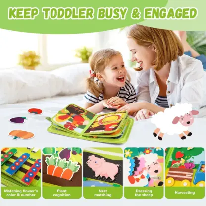 LittleFarmer™ libro della fattoria Montessori per bambini